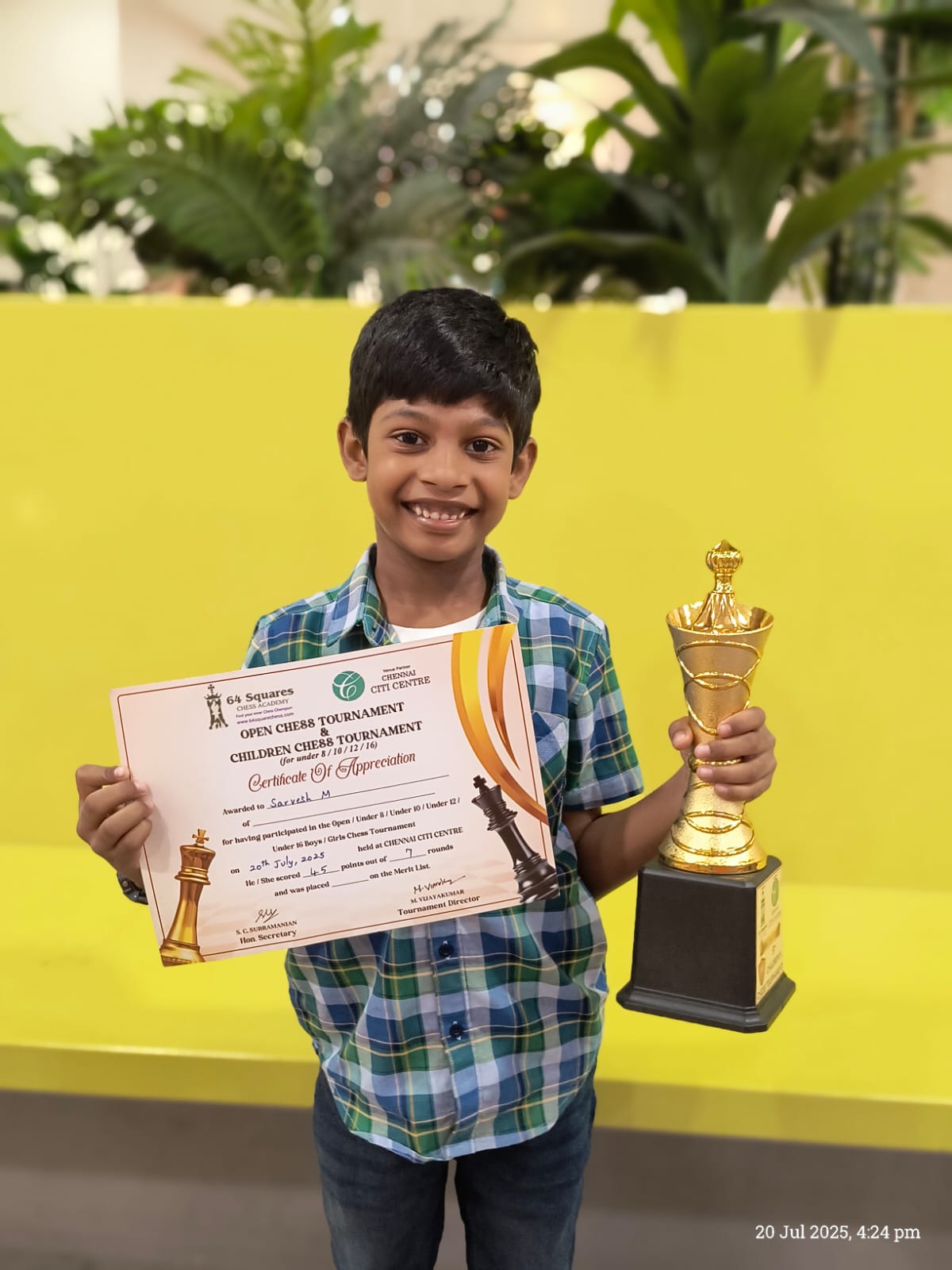 Chess Academy Achievement